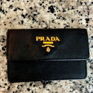 Prada Saffiano leather card case
